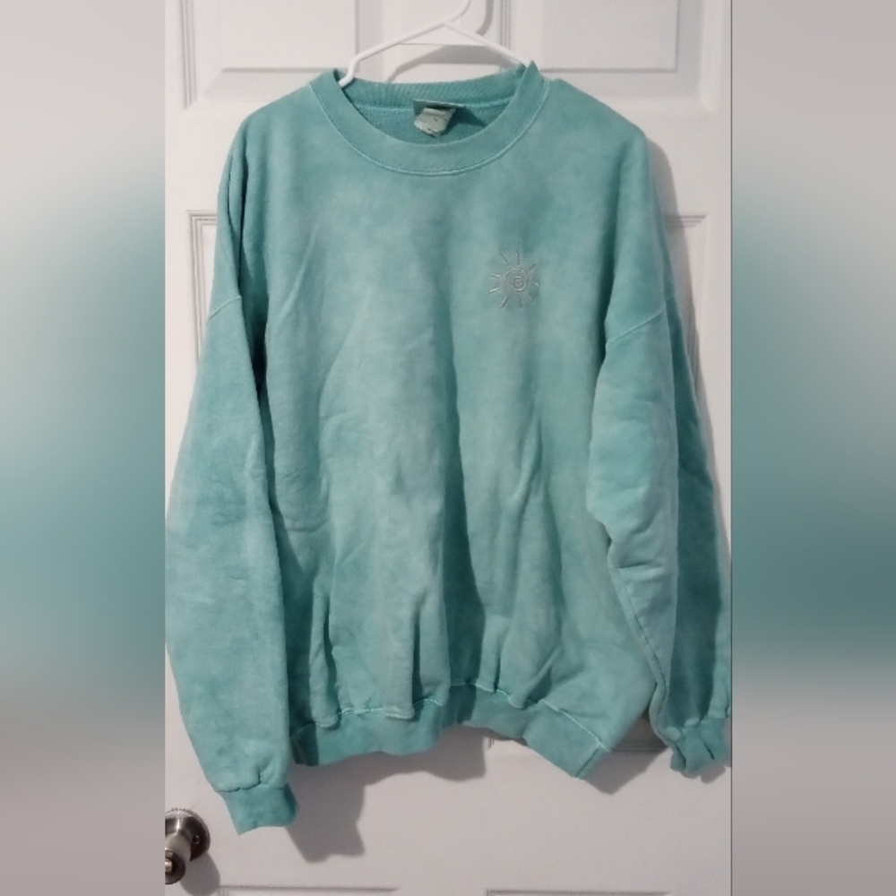 Hanes Teal Cotton Sweatshirt